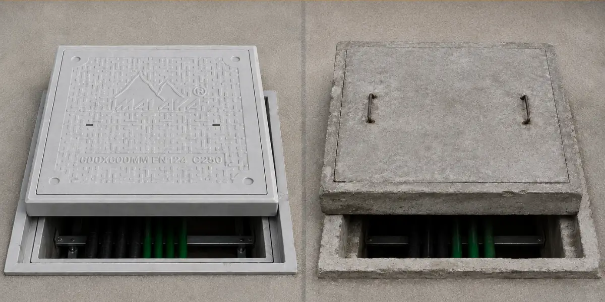 FRP vs RCC Manhole Covers: Which Should You Specify?