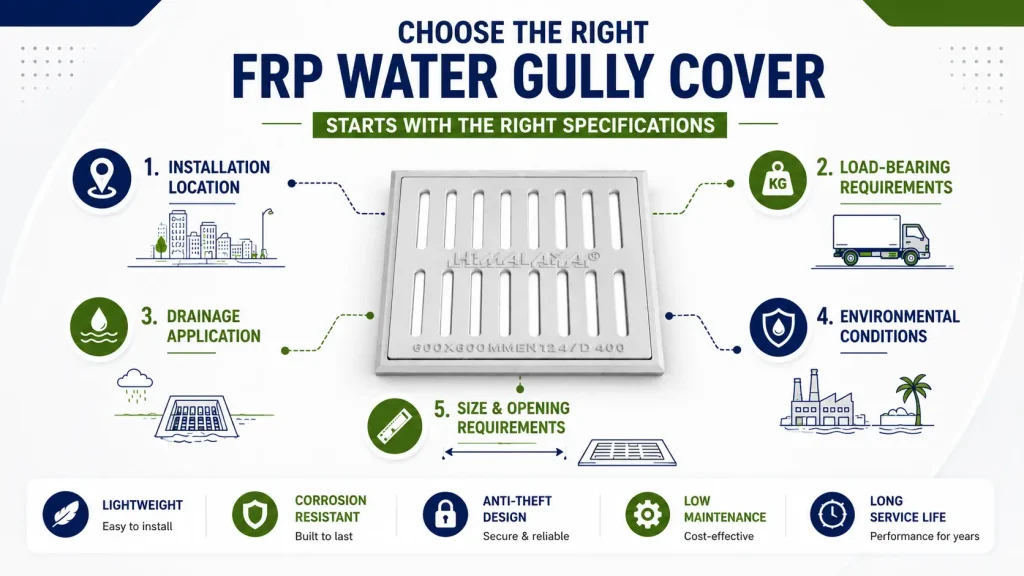 FRP Water Gully Cover in india