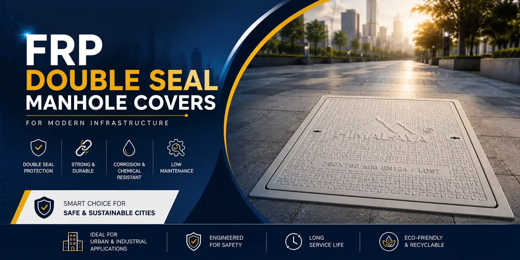 FRP Double Seal Manhole Covers